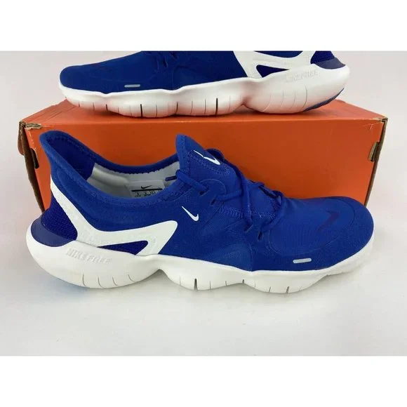 Nike Free RN 5.0 Obsidian Mist Men's Sneakers Shoes Blue White AQ1289 401 - Picture 4 of 11